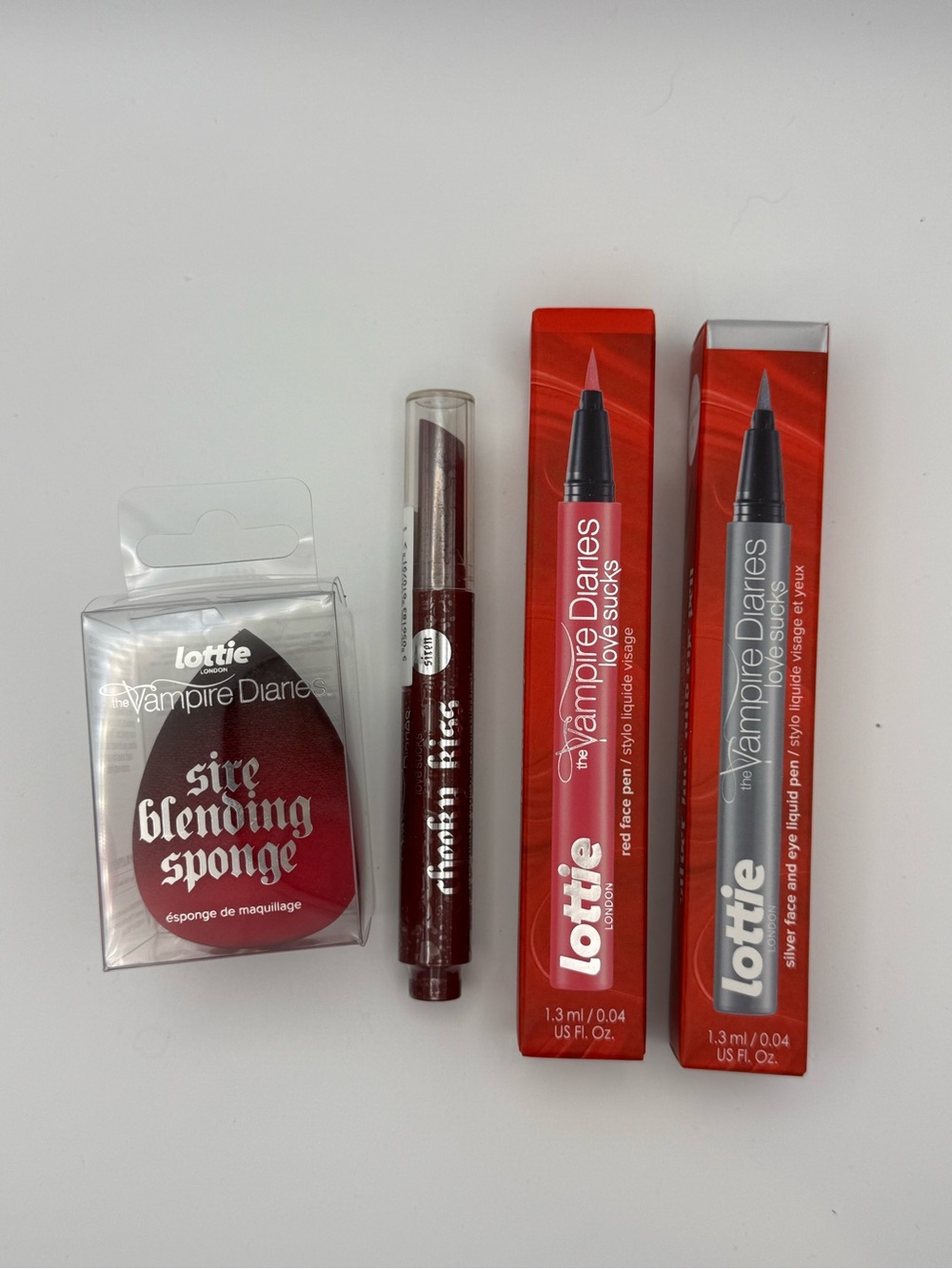 Lottie London x The Vampire Diaries 4pc Makeup Bundle NIP Sire Collection